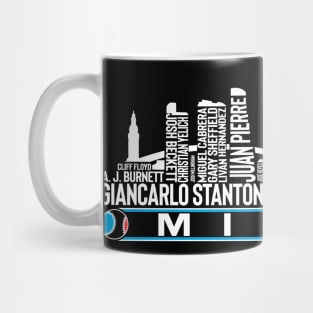 Miami Baseball Team All Time Legends, Miami City Skyline Mug